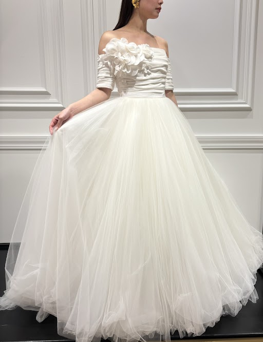 VIKTOR&ROLF mariage No.003-20671 Aライン　フラワーモチーフ