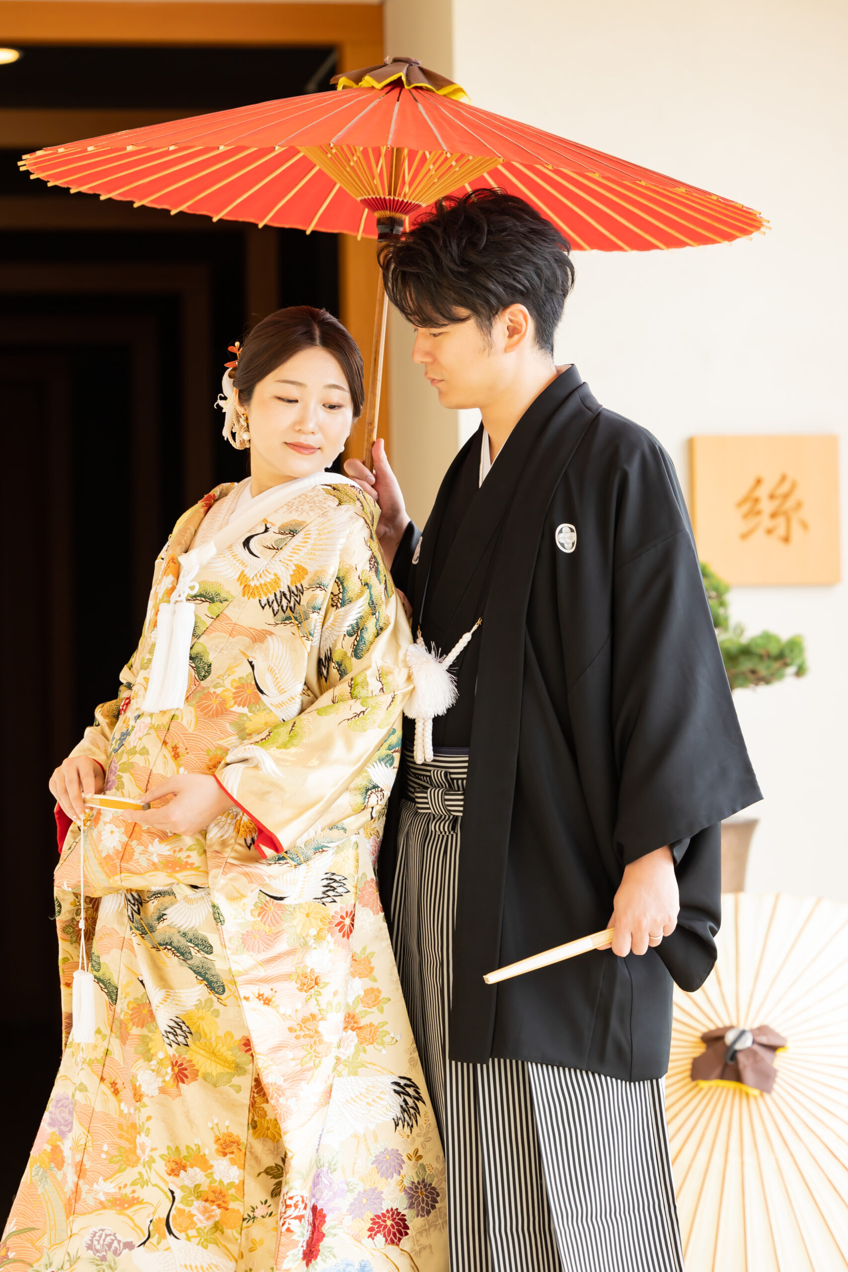 ヒルトン福岡シーホーク　前撮り　和装　Japanese wedding　JUNO　ジュノ　色打掛