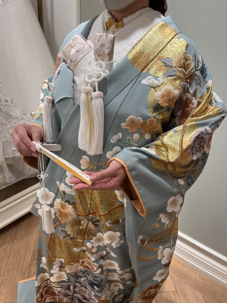 色打掛　和装コーディネート　寒色系　Japanese Kimono Wedding　JUNO　ジュノ