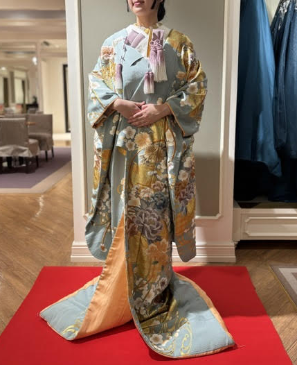 色打掛　和装コーディネート　寒色系　Japanese Kimono Wedding　JUNO　ジュノ