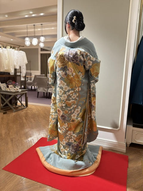 色打掛　和装コーディネート　寒色系　Japanese Kimono Wedding　JUNO　ジュノ